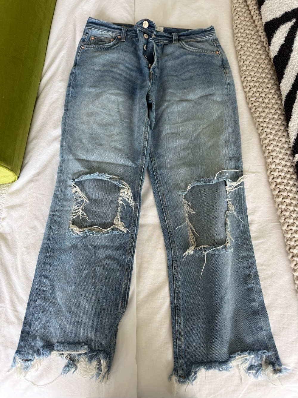 Free People Light Blue Maggie Jeans